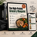 The High-Protein Grocery Blueprint cover — 21 pages, 9 chapters