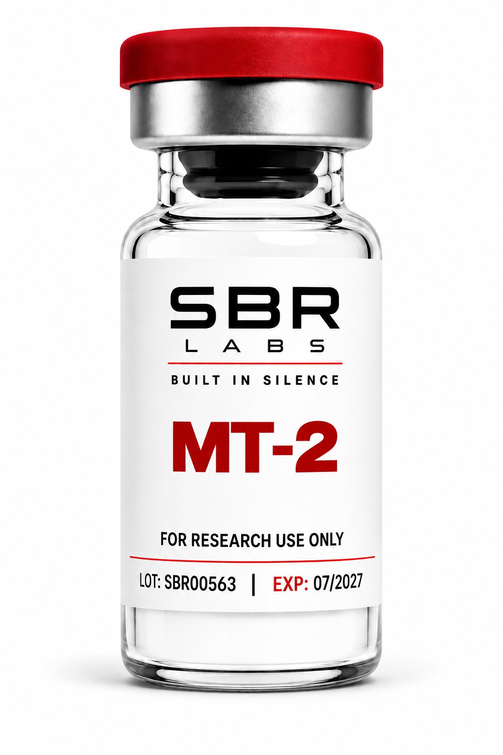 SBR Labs MT-2 Melanotan II 10mg research peptide vial